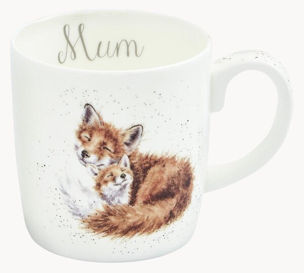 Hrnček z jemného kostného porcelánu Mum Foxes