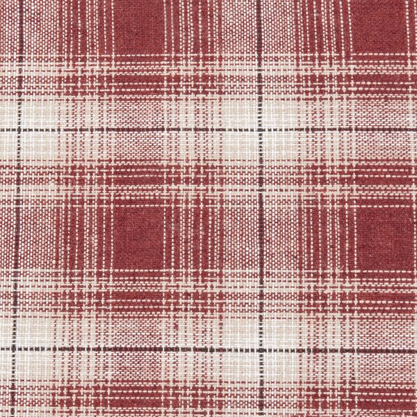 Sada 2 dekoratívnych vankúšov červená polyester tartanový kockovaný vzor vianočný motív 45 x 45 cm štvorcový tvar dekorácie doplnky