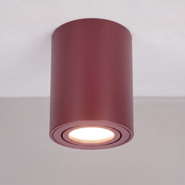 Brilagi - Bodové svietidlo MIA 1xGU10/30W/230V 100x80 mm bordová