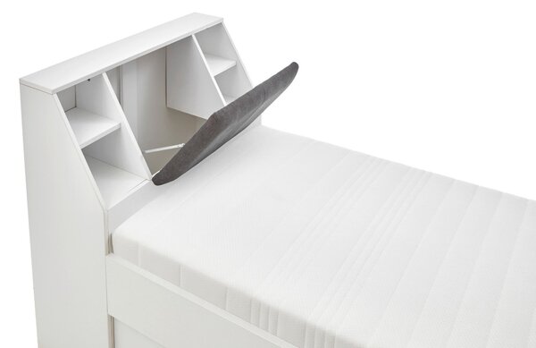 POSTEĽ S ÚLOŽNÝM PRIESTOROM, 90/200 cm biela Carryhome - Online Only spálne, Online Only