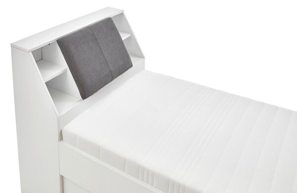 POSTEĽ S ÚLOŽNÝM PRIESTOROM, 90/200 cm biela Carryhome - Online Only spálne, Online Only