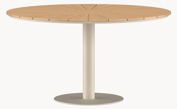 Okrúhly jedálenský stôl's doskou z tíkového dreva Croft, Ø 120 cm
