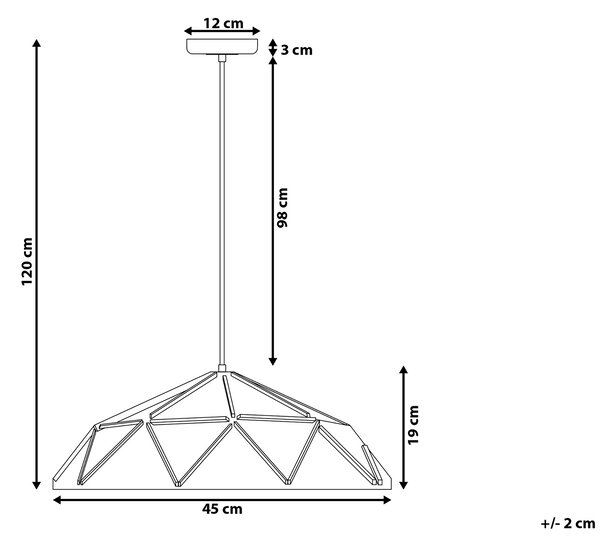 Závesná lampa biela kov geometrický tvar na 1 žiarovku osvetlenie moderný industriálny štýl kuchyňa jedáleň obývačka