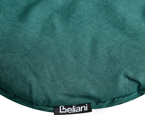 Detská podložka na hranie zelená bavlnený poťah prešívaná tvar listu 110 x 110 cm doplnky detská izba