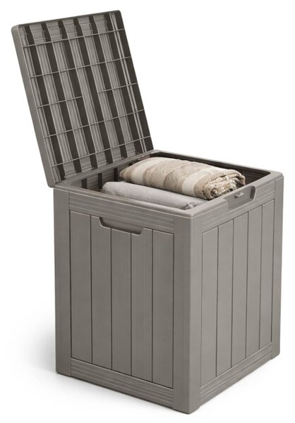 Záhradný úložny box sivý 113 L