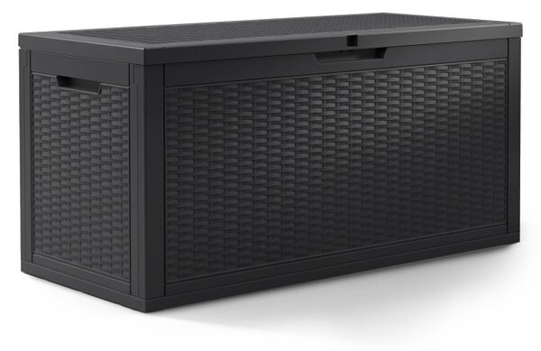 Záhradný úložny box čierny 340 L