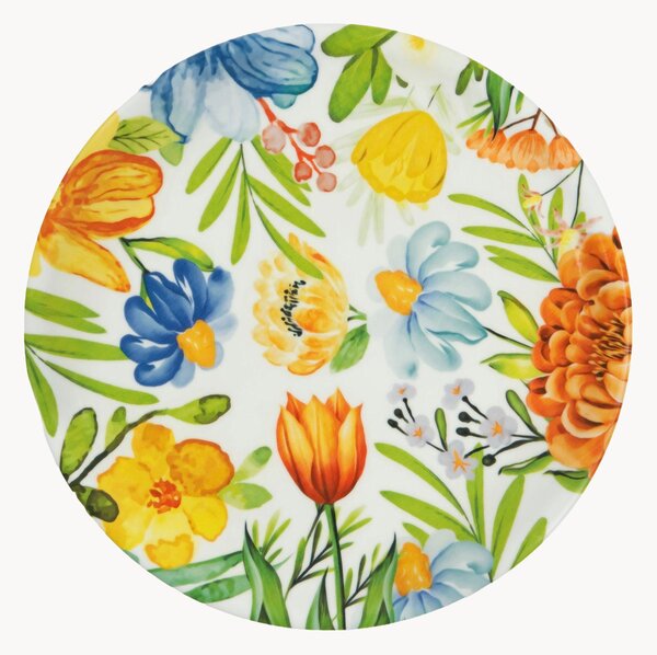 Porcelánové taniere na pizzu Blooming, 6 ks