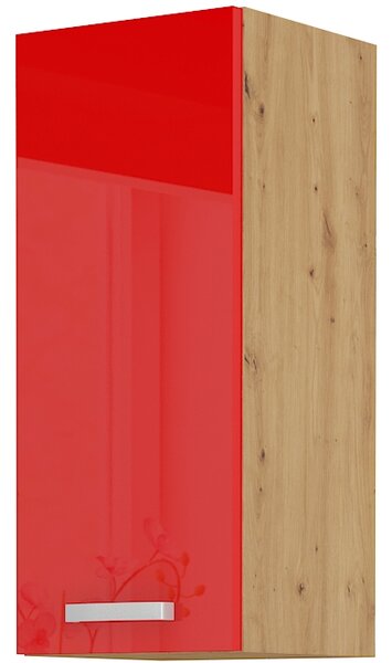 Horná kuchynská skrinka Arryn 30 G-72 1F (dub artisan + lesk červený). Vlastná spoľahlivá doprava až k Vám domov. 1024805