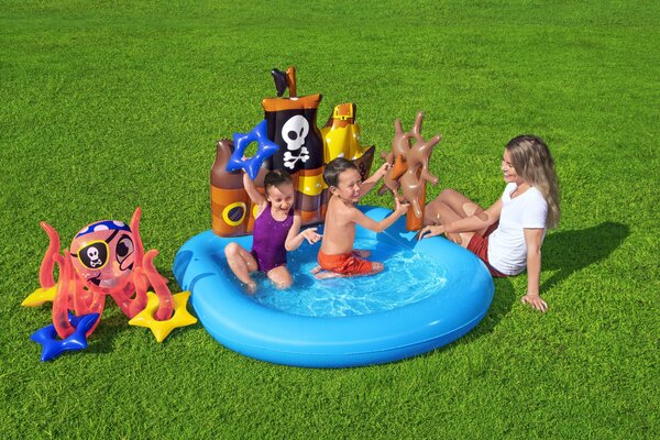 Detský nafukovací bazén Pirátska loď 140 x 130 x 104 cm Bestway 52211