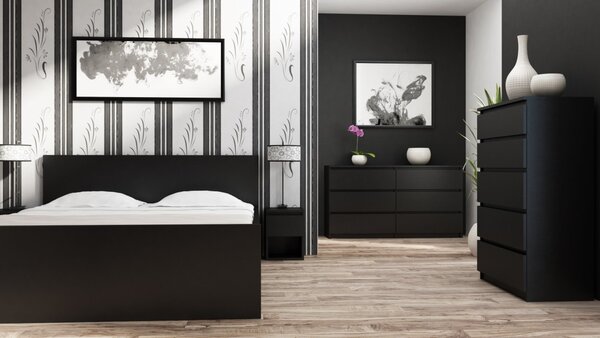 TP Living Komoda MALWA M6 140 cm černá