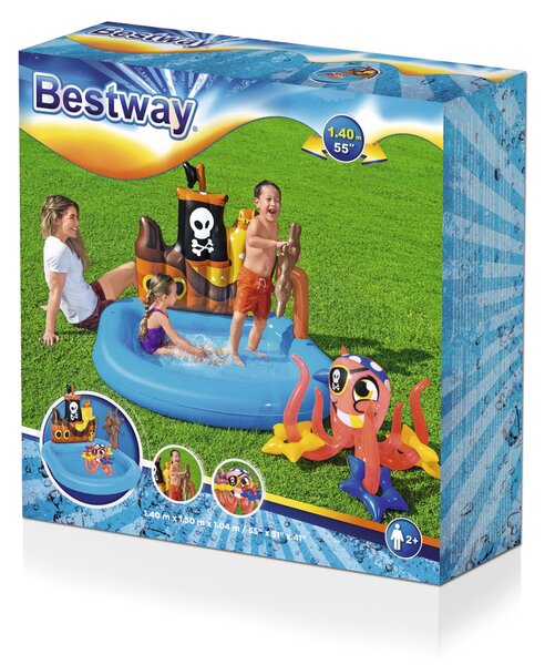 Detský nafukovací bazén Pirátska loď 140 x 130 x 104 cm Bestway 52211