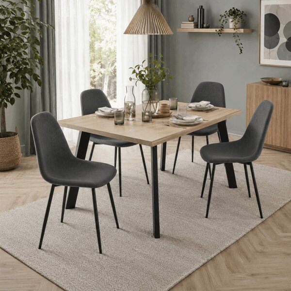 Jedálenská stolička sivá CT-V2972 GREY2