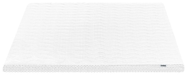 Vrchný matrac biela gélová pena polyesterový poťah 140 x 200 cm topper podložka na posteľ spálňa