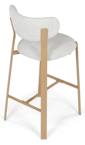 Barová stolička biela AUB-L3125 OAK