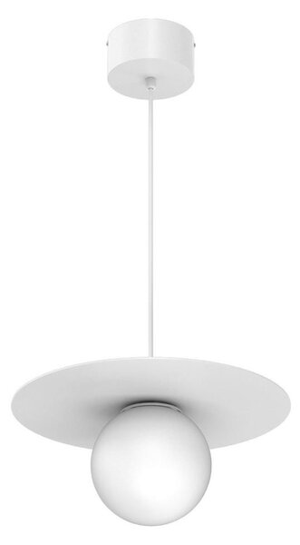 Luster na lanku FLAT 1xE27/15W/230V biela