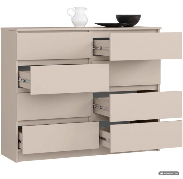 Komoda K120 8SZ CLP PK kašmírová