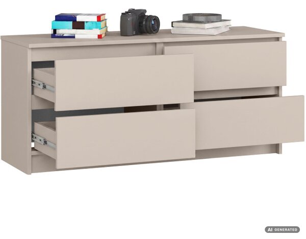 Komoda K120 4SZ CLP PK kašmírová