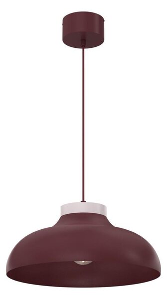 Luster na lanku BASCA 1xE27/15W/230V bordový/krémový