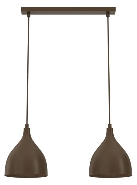 Luster na lanku NOAK CLASSIC 2xE27/15W/230V hnedý