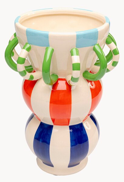 Ručne maľovaná dekoračná váza Harlequin, V 33 cm