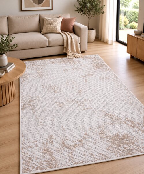 Koberec BUTIK 321 krémový / hnedý