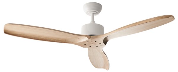 Stropný ventilátor svetlohnedý masívne drevo diaľkové ovládanie 5 stupňov rýchlosti rustikálna tradičná obývacia izba spálňa