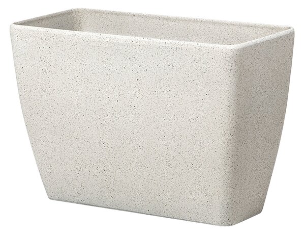 Sada 2 záhradných kvetináčov béžová 60 x 27 x 41 cm moderný minimalistický dizajn izbové vonkajšie doplnky