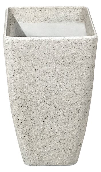 Sada 2 záhradných kvetináčov béžová 60 x 27 x 41 cm moderný minimalistický dizajn izbové vonkajšie doplnky