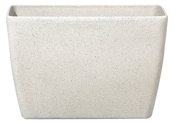 Sada 2 záhradných kvetináčov béžová 60 x 27 x 41 cm moderný minimalistický dizajn izbové vonkajšie doplnky