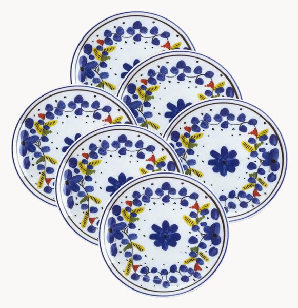 Porcelánové plytké taniere Maritime, 6 ks