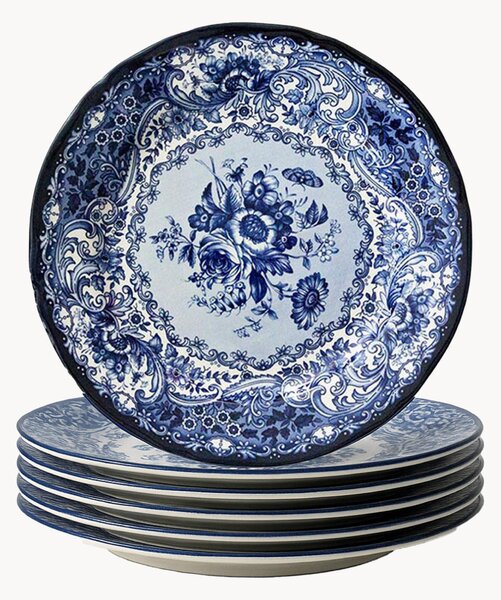 Porcelánové dezertné taniere Old England, 6 ks