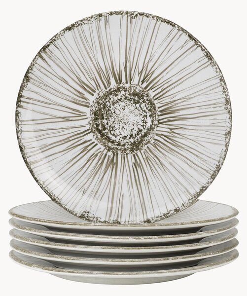 Porcelánové dezertné taniere Girasole, 6 ks