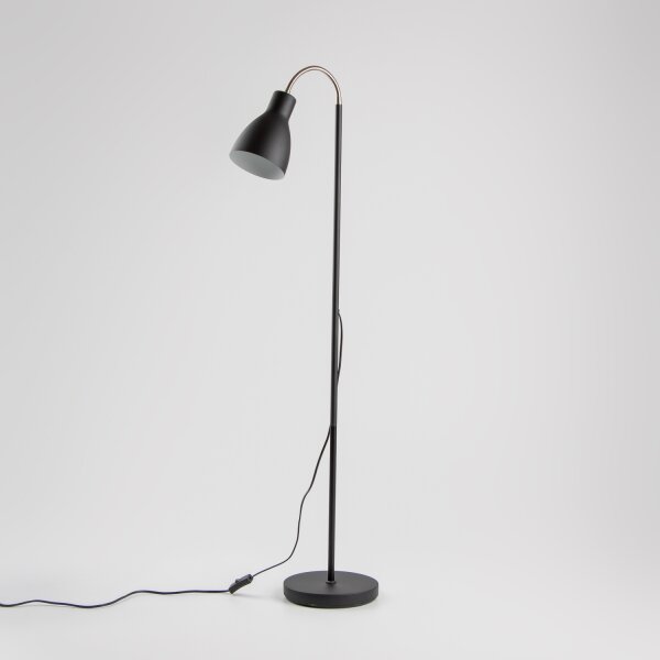 LED stojacia lampa 1xE27/7W/230V čierna