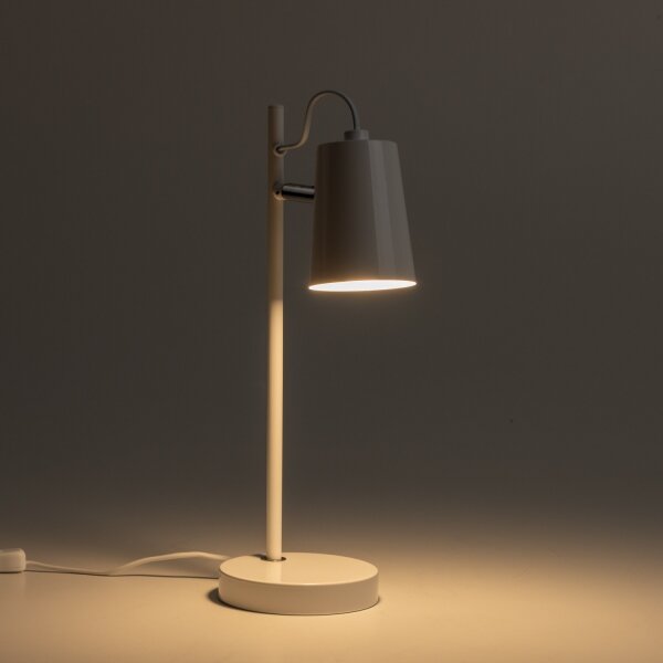 LED stolová lampa 1xE14/4,9W/230V biela