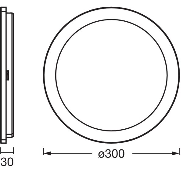 Osram - LED kúpeľňové stropné svietidlo ORBIS DISC LED/22W/230V pr. 30 cm IP44 hnedá