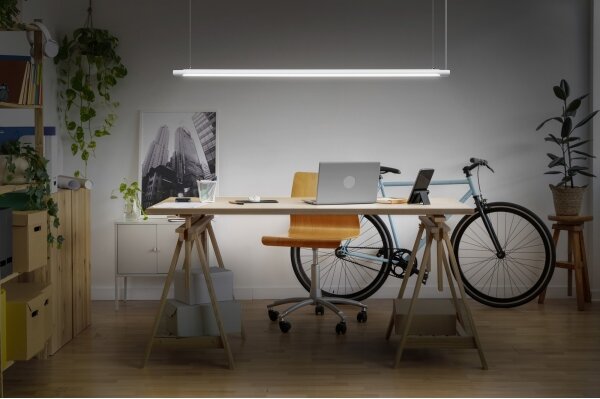 Osram -LED Stmievateľný luster na lanku OFFICE LINE LED/40W/230V 4000K 120 cm biela
