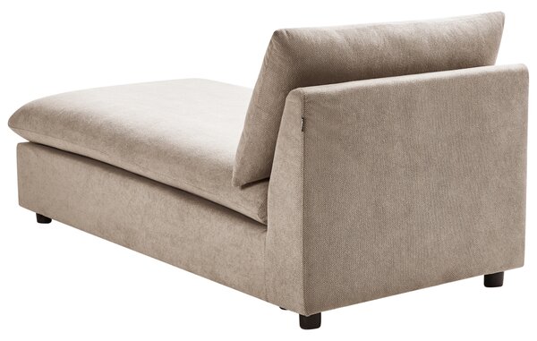 Leňoška sivobéžová polyester látkové čalúnenie bez opierok moderný štýl obývacia izba