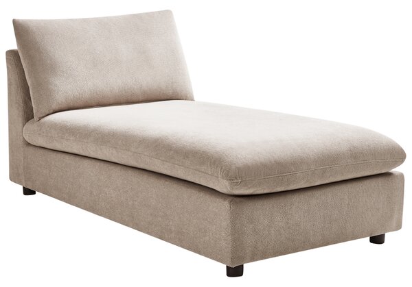 Leňoška sivobéžová polyester látkové čalúnenie bez opierok moderný štýl obývacia izba