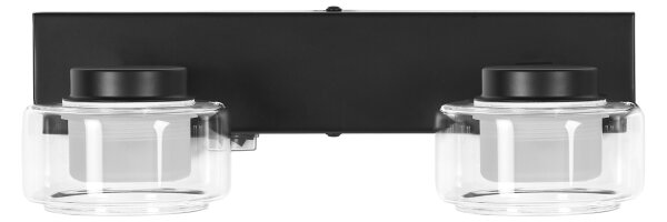 Osram - LED kúpeľňové nástenné svietidlo ORBIS FLAME 2xLED/5,5W/230V IP44 čierna