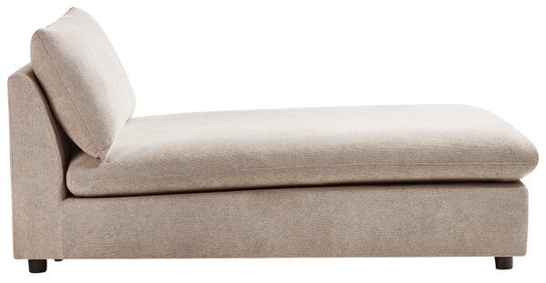 Leňoška sivobéžová polyester látkové čalúnenie bez opierok moderný štýl obývacia izba