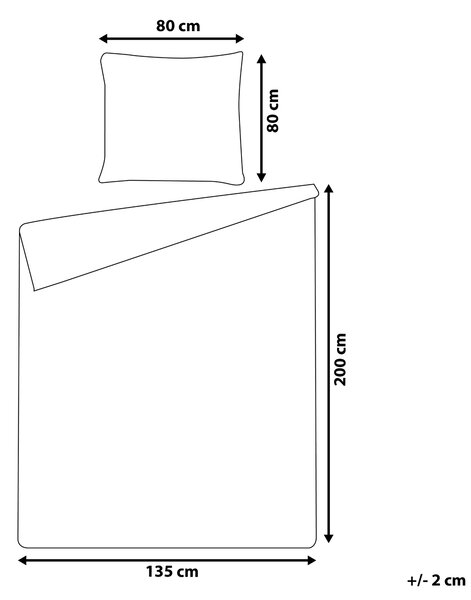 Posteľné obliečky ružový bavlnený satén 135 x 200 cm obliečka na paplón a vankúš moderná elegantná spálňa