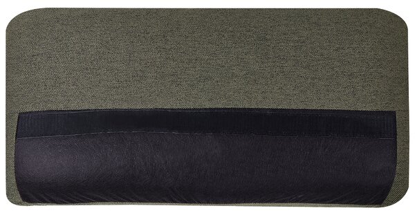 Pohovka zelená polyester látkové čalúnenie 3-miestna oblúkové sedadlo moderný minimalistický štýl obývacia izba