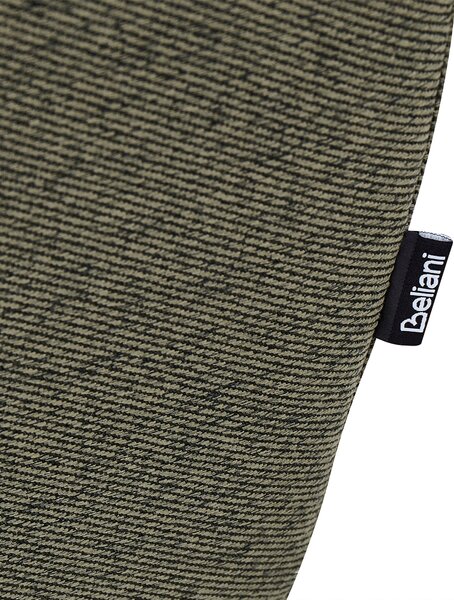 Pohovka zelená polyester látkové čalúnenie 3-miestna oblúkové sedadlo moderný minimalistický štýl obývacia izba