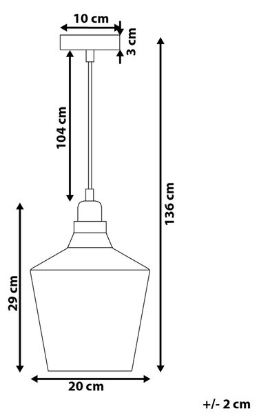 Závesná lampa zlaté tónované sklo priehľadné tienidlo moderný industriálny štýl stropné svetlo
