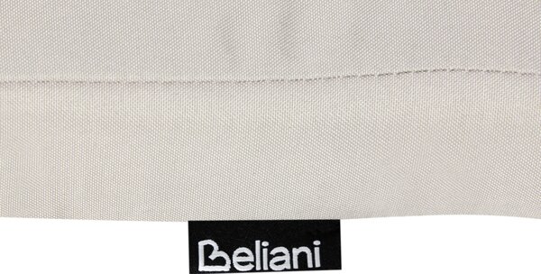 Sada 2 podušiek na sedadlá a operadlá sivobéžová polyester prešívané podsedáky na vonkajšie stoličky