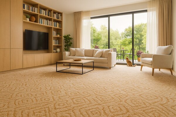 ITC , Koberec metráž Bella Marbella 31, na mieru, šíře 3m,4m,5m, béžová, filc, obývacia izba