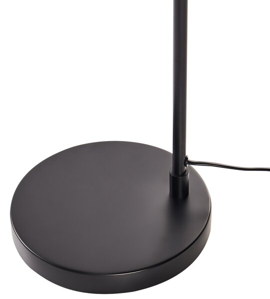Stolná lampa čierna zlatá kov železo nastaviteľné tienidlo a rameno moderný štýl obývačka spálňa kancelária