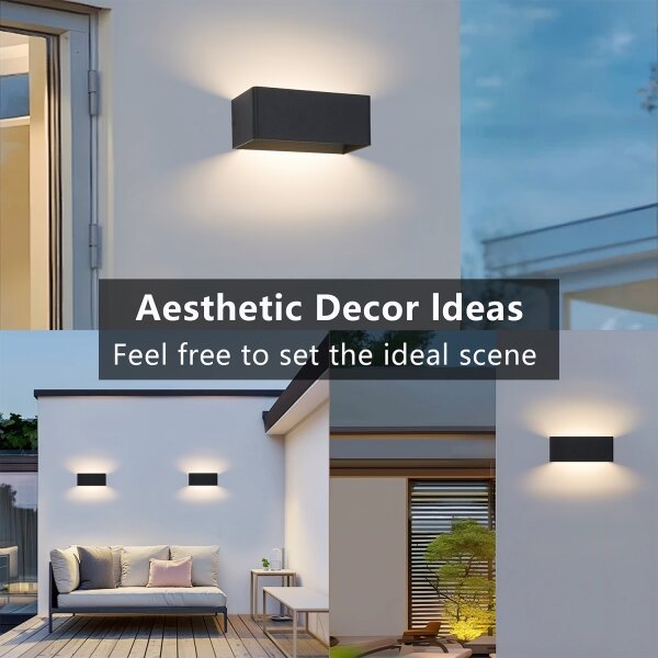 Brilagi - LED vonkajšie nástenné svietidlo DONNANI LED/7W/230V 20 cm čierne IP44