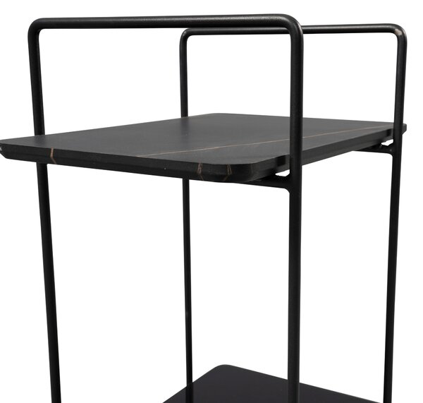 SERVÍROVACÍ VOZÍK, čierna, 45/35/65 cm - Barový nábytok, Online Only