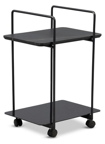 SERVÍROVACÍ VOZÍK, čierna, 45/35/65 cm - Barový nábytok, Online Only